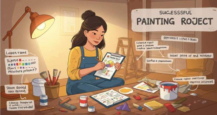 planifier un projet de peinture réussi